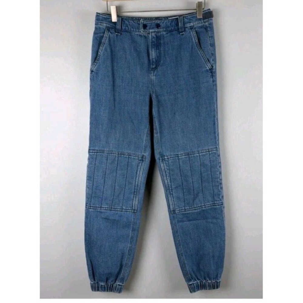 New Rag & Bone Jeans Womens 25 Blue Denim Jogger Double Knee Miramar Utility
